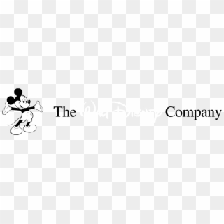 The Walt Disney Company Logo Black And White - Mickey Mouse Clipart