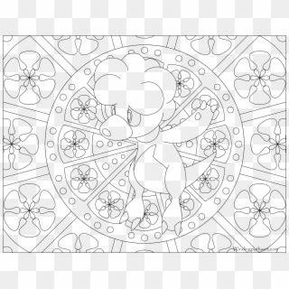 Adult - Mew Pokemon Coloring Page Clipart