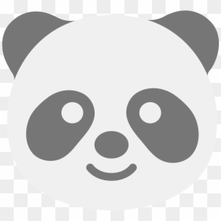 File U F - Panda Face Coloring Pages Clipart