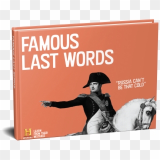 A Book Of Quotes Compiling The Famous Last Words Of - Napoleon Bonaparte Clipart