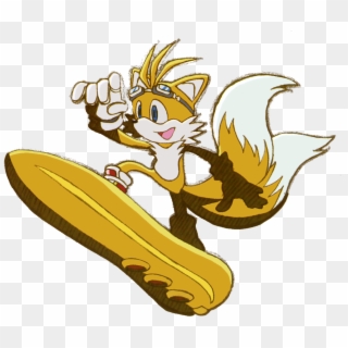 Sonicriders Tails03 - Tails Sonic Riders Png Clipart