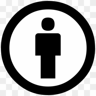 Man In Circle Icon - Creative Commons Clipart