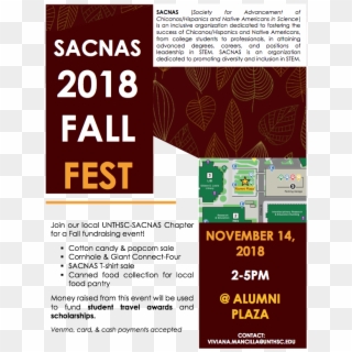 1st Annual Sacnas Fall Festival 11 14 2018 2 5pm @ - Arkadia Miami Clipart