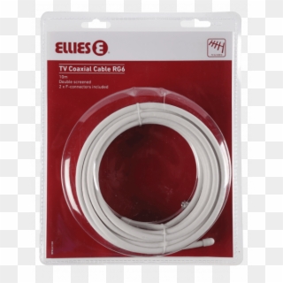 Ellies Tv Coaxial Cable 10m Rg6 - Ellies Clipart