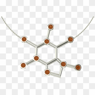 Caffeine Molecule Quotcoffeequot Quotteaquot Quotchocolatequot - Necklace Clipart