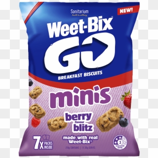 Weet-bix Go Minis Berry Flavour Blitz - Weet Bix Breakfast Biscuits Clipart