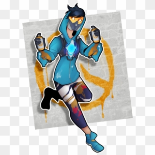 Happy Anniversary Overwatch - Transparent Tracer Art Clipart