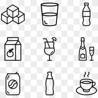 Drinks And Beverages - Back To School Icon Png Clipart