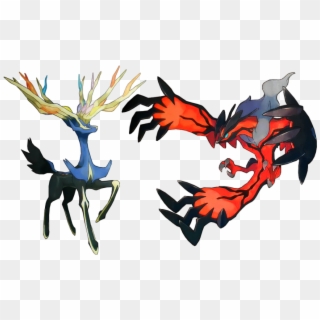 Canyon Echoes - Xerneas And Yveltal Clipart
