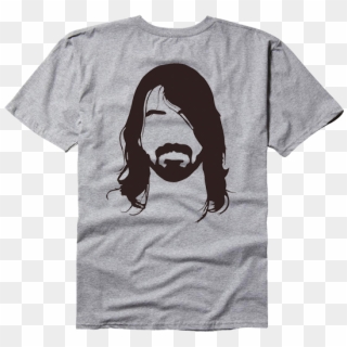 Beard Dave Grohl Original - Sponsors On Back Of Shirt Clipart