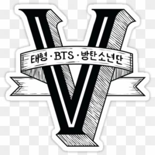 #bts #army #logo - V Bts Logo Clipart