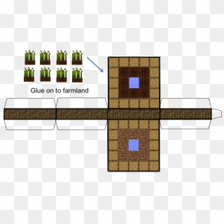 Minecraft Paper Wheat Farm Click To Enlarge This Image - Minecraft Papercraft Wheat Farm Clipart