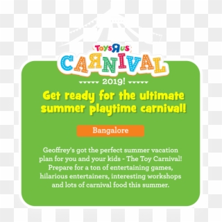 Register For The Toy Carnival - Toys R Us Clipart