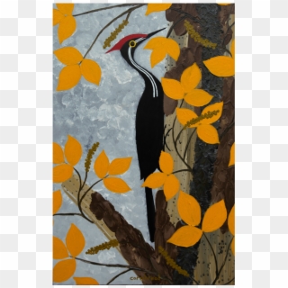 "pileated Woodpecker On A Dead Pine” Around Back At - Visual Arts Clipart