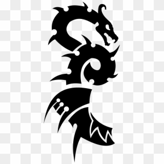 Black Tattoo Dragon Png Images - Dragon Tattoo Design Logo Clipart