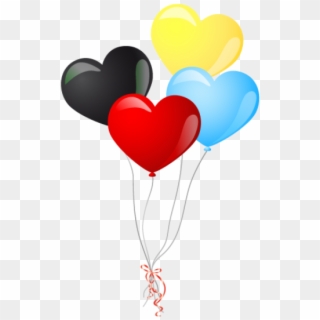 Heart Shape Balloon Icon - Heart Balloons Clipart