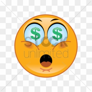 Face With Dollar Sign Eyes Clipart