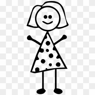 Stick Figure Decals Of Your Family - Stick Figure Mom Png Clipart