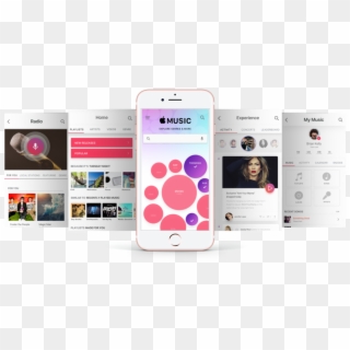 Apple Music App Showcase - Apple Music Ux Design Clipart