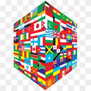 This Free Icons Png Design Of World Flags Cube Clipart
