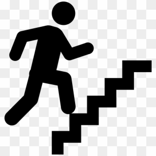 The Icon For "wakeup Hill On Stairs" Shows - Walking In Stairs Icon Png Clipart