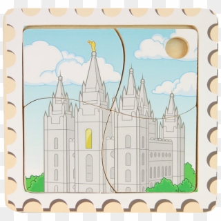 Temple Wooden Puzzle - Spire Clipart