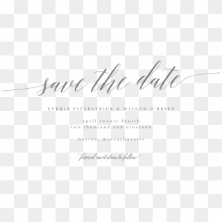 Cursive Save The Date, Script Save The Date, Merlot - Save The Date Cursive Clipart