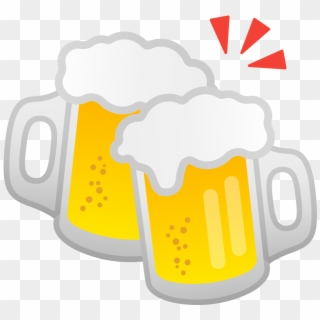 Clinking Beer Mugs Icon - Caneca De Chopp Png Clipart