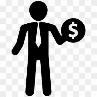 Png File Svg - Businessman And Money Icon Clipart