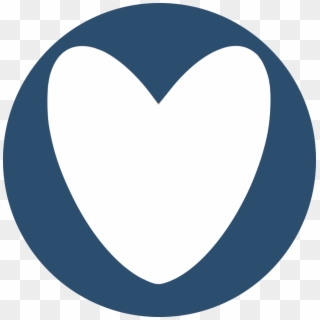 Mission Initiatives Blue Heart Circle - Circle Clipart