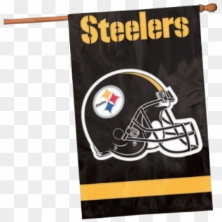Image Of Nfl Pittsburgh Steelers Banner House Flag - Pittsburgh Steelers Iphone Wallpaper Hd Clipart