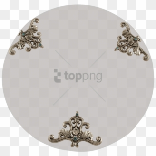 Quest Collection Silver Filigree & Glass Tray Clipart