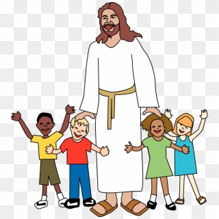Jesus With Children Clipart At Getdrawings - Jesus With Children Clipart - Png Download