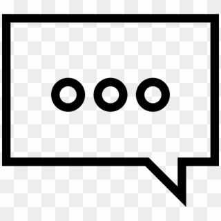 Speech Bubble And Three Dots Comments - Speech Bubble With Three Dots Clipart