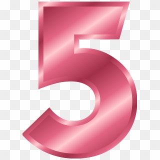 Number 5 Png - Number 5 Color Pink Clipart