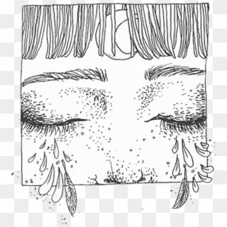 Anime Png Tears Face Freetoedit - Drawing Clipart