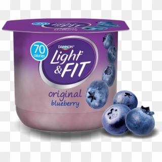 Blueberry Nonfat Yogurt - Light And Fit Blueberry Yogurt Clipart