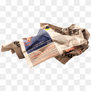 Newspaper Wrinkled - Zerknüllte Zeitung Clipart