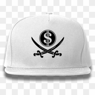 White Pirate & Loot Snapback Hat - Pirate Clip Art - Png Download