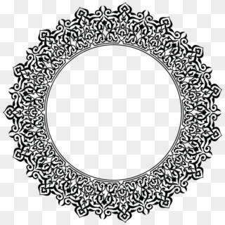 Ornament Decorative Arts Picture Frames Islamic Art - Islamic Circle Frame Png Clipart