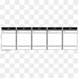 Character Evolution Template - Storyboard For A Play Clipart