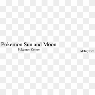 Pokemon Center Pokemon Sun And Moon - Parallel Clipart
