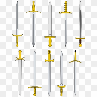 Colección De Espadas Medievales - Sword Clipart
