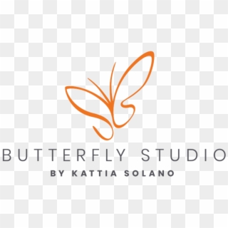 You Can't Miss This - Butterfly Studio Salon Logo Clipart