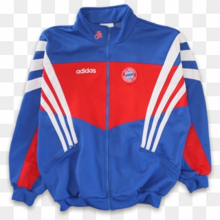 Rare 90s Adidas Fc Bayern München Football Trackjacket - Bayern Munich 90s Track Jacket Clipart