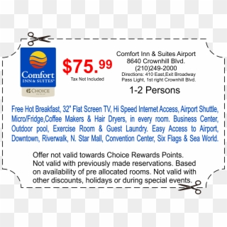 Coupon 75 - 99 - Choice Hotels Clipart