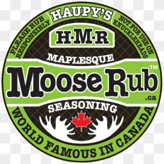 Haupys Hbr Moose Rub Maple Pepper Seasoning - Emblem Clipart