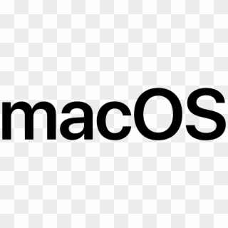 Macos Wordmark - Mac Os Logo 2017 Png Clipart