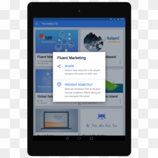 Prezi Android Fluent Marketing - Mobile Device Clipart