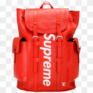 X Lv Red - Louis Vuitton And Supreme Christopher Backpack Clipart